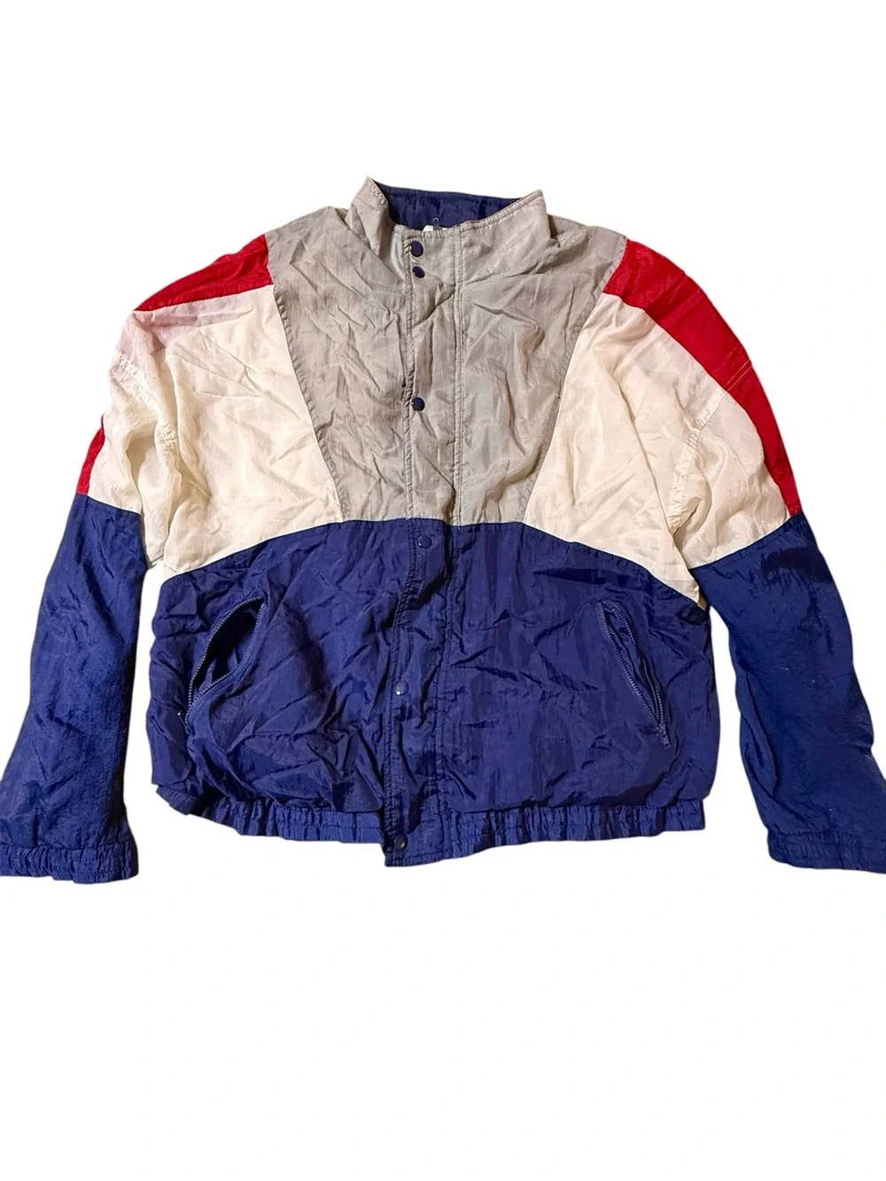 Vintage 90s Avait Sportif Colorblock Windbreaker Jacket Retro Men's Large